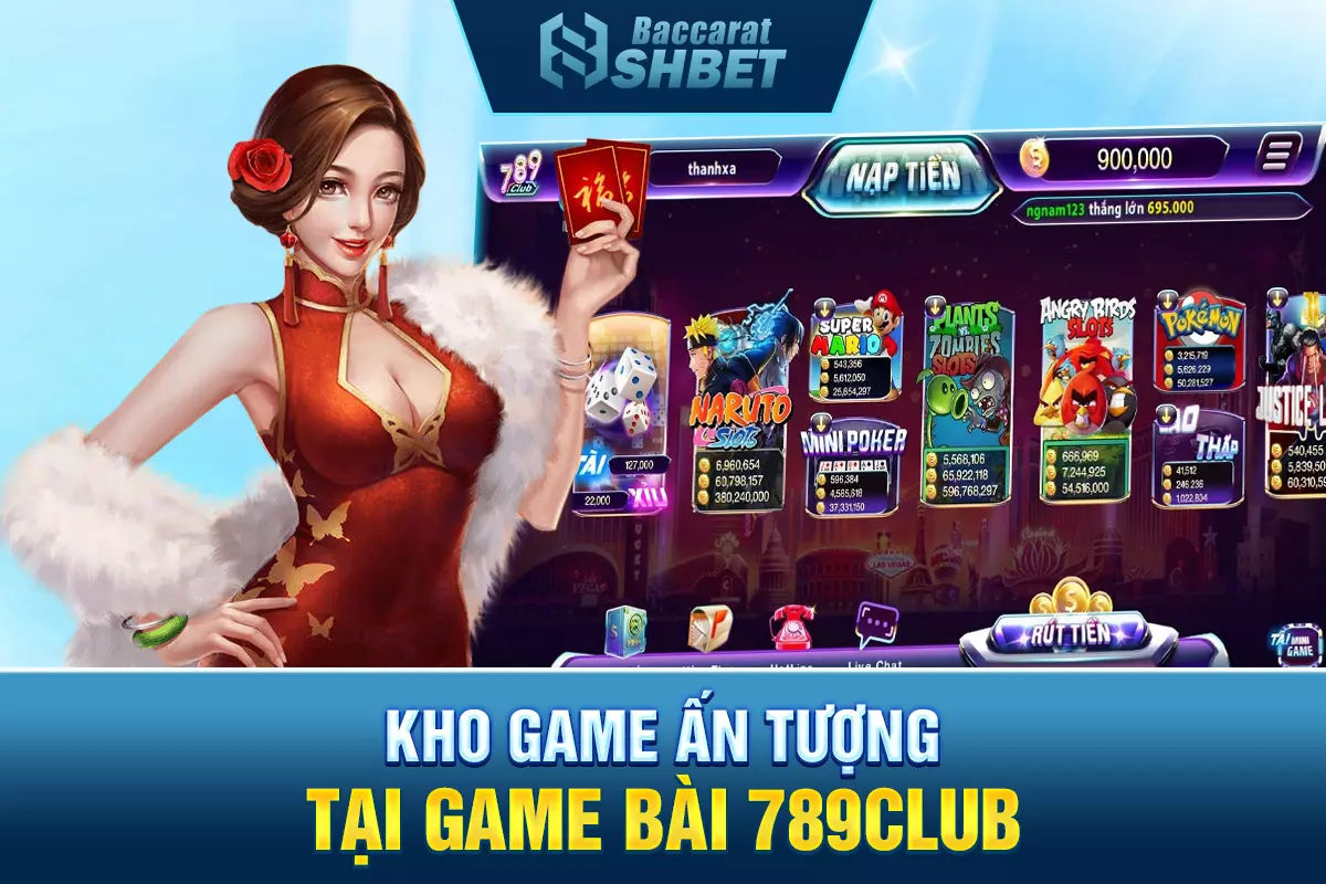 Kho game ấn tượng tại game bài 789club